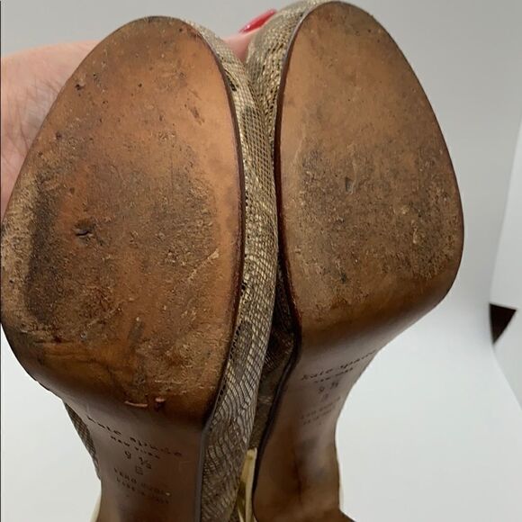 Kate Spade snakeskin hidden platform heels - Picture 7 of 8